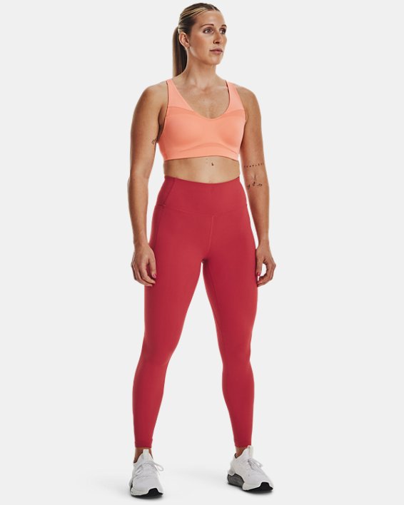 Women's UA Meridian Full-Length Leggings, Red, pdpMainDesktop image number 2